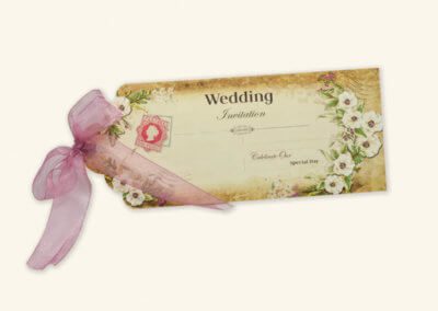 wedding invitation tag